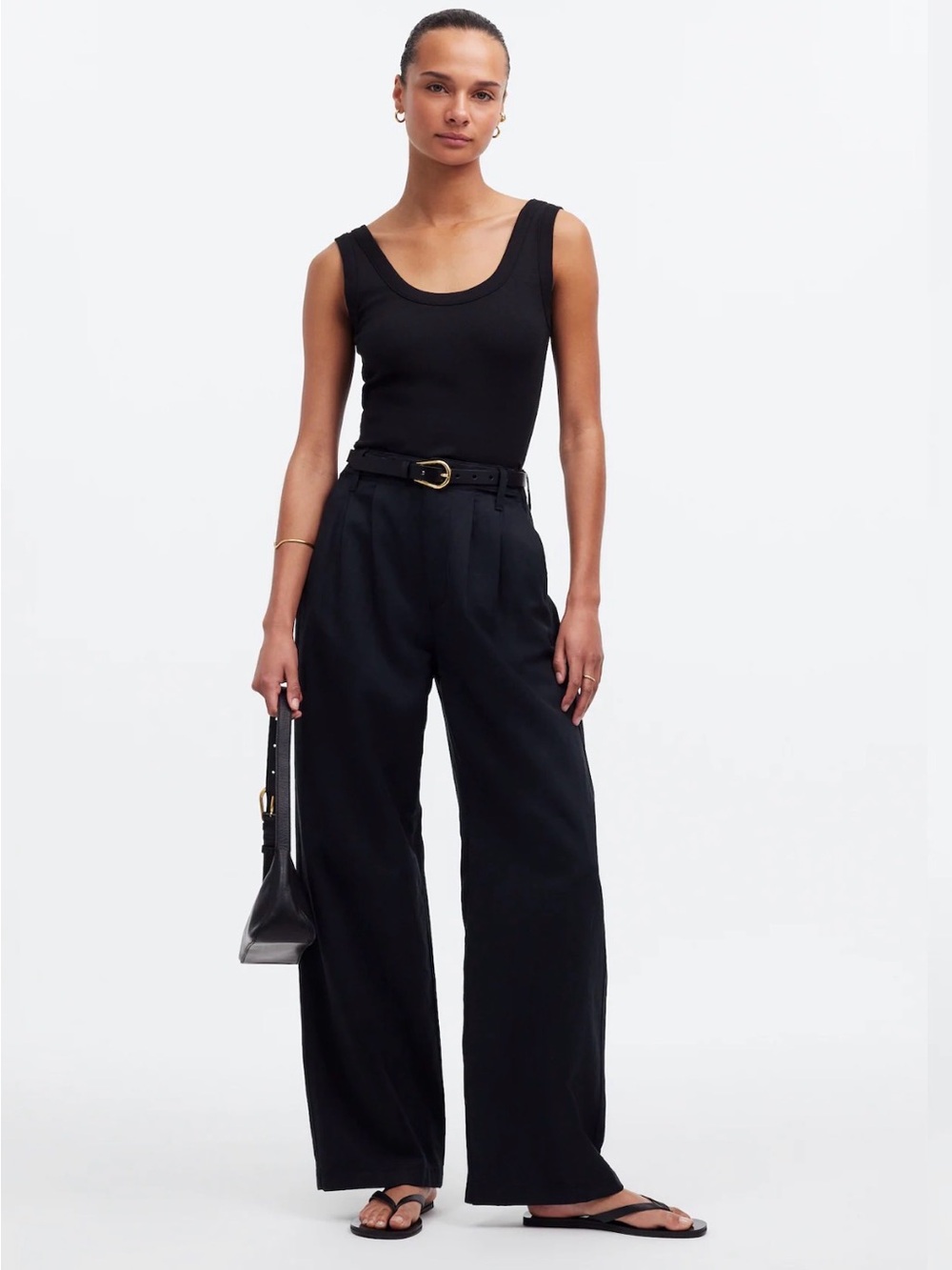 Madewell The Petite Harlow Wide Leg Pant